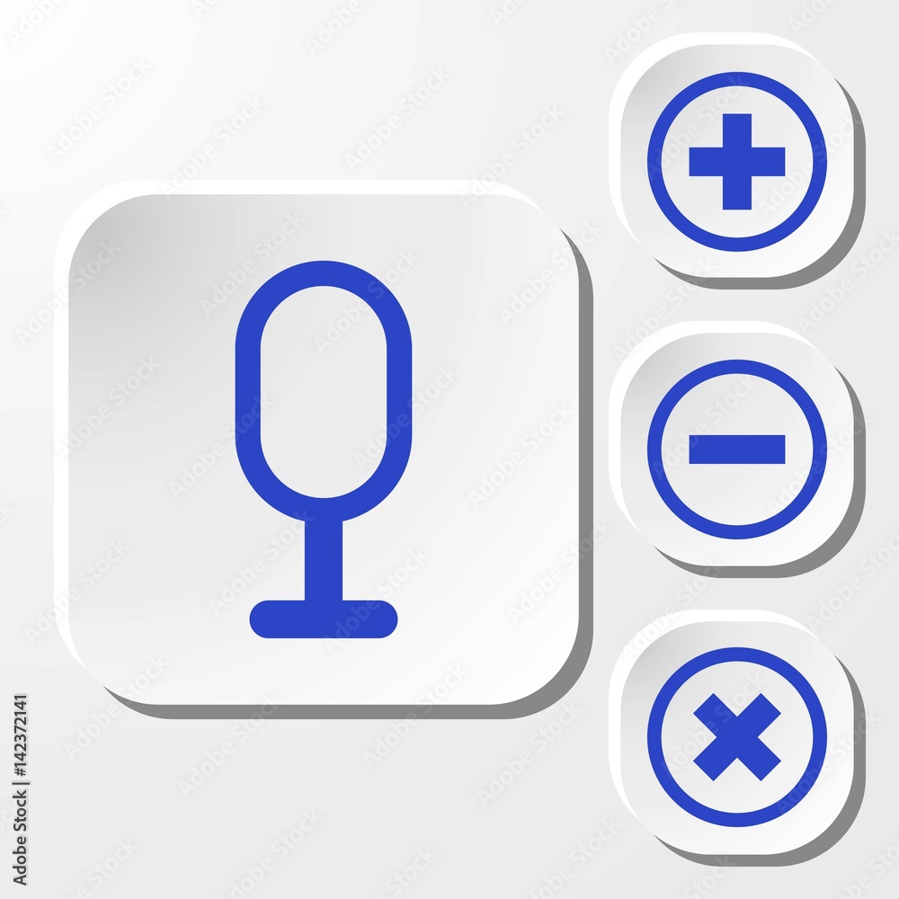 microphone icon stock vector illustration flat design microphone icon stock vector illustration flat design