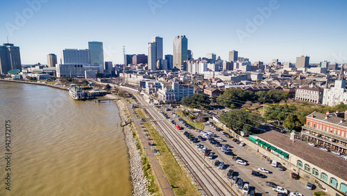Aerial view of New Orleans skyline, Louisiana © jovannig