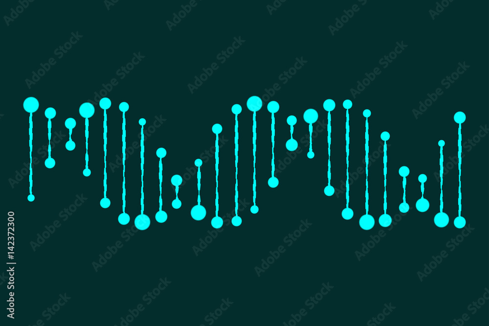 Molecular structure of DNA. DNA. Vector illustration. Molecular structure of DNA. DNA. Vector illustration.