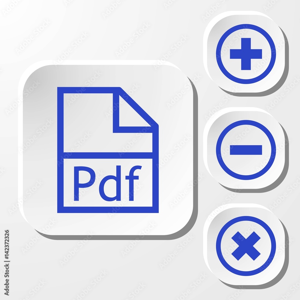 pdf icon stock vector illustration flat design pdf icon stock vector illustration flat design