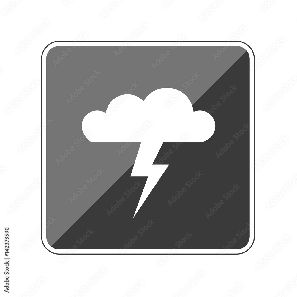 App Button schwarz reflektierend Gewitterwolke App Button schwarz reflektierend Gewitterwolke
