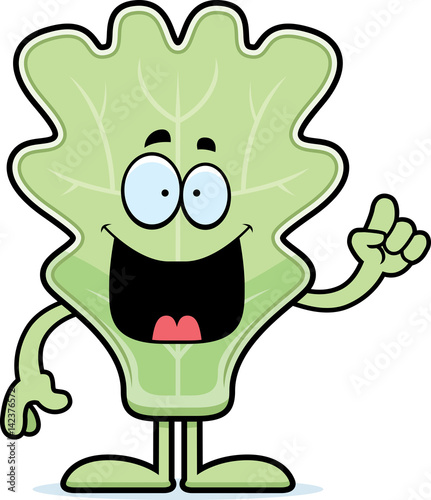 Cartoon Lettuce Leaf Idea