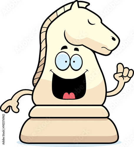 Cartoon Chess Knight Idea