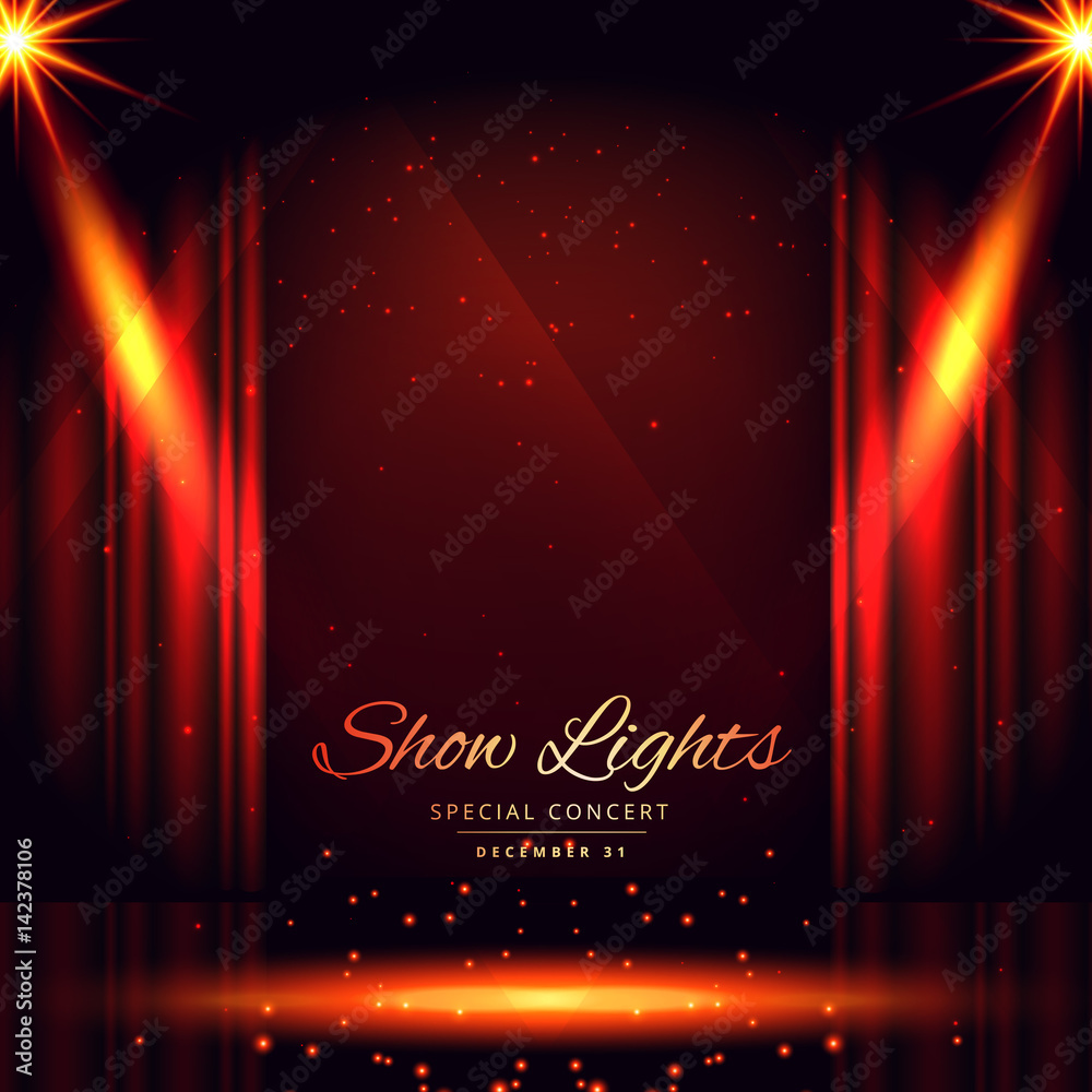 Fototapeta premium open red curtains. theater background