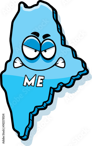 Cartoon Angry Maine