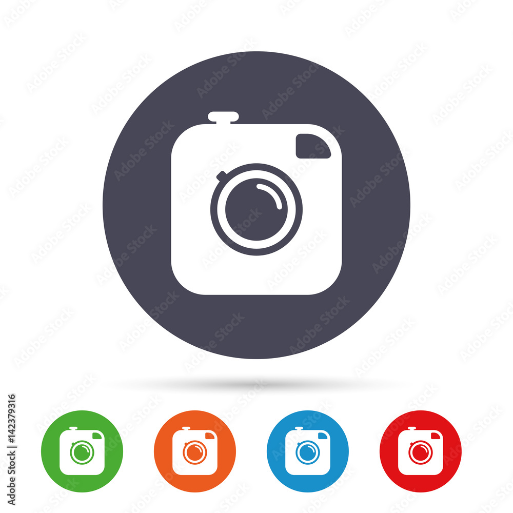 Hipster photo camera sign icon. Retro camera. Hipster photo camera sign icon. Retro camera.