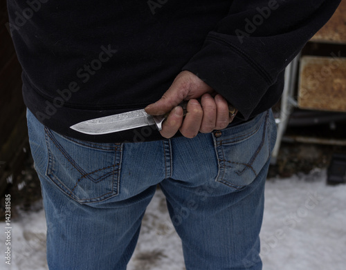 Photos knife, stabbing weapon, violence, xenophobia, fear, thrust, to stab out, robber,