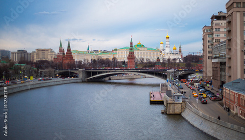 The Moscow Kremlin and the Moscow River
