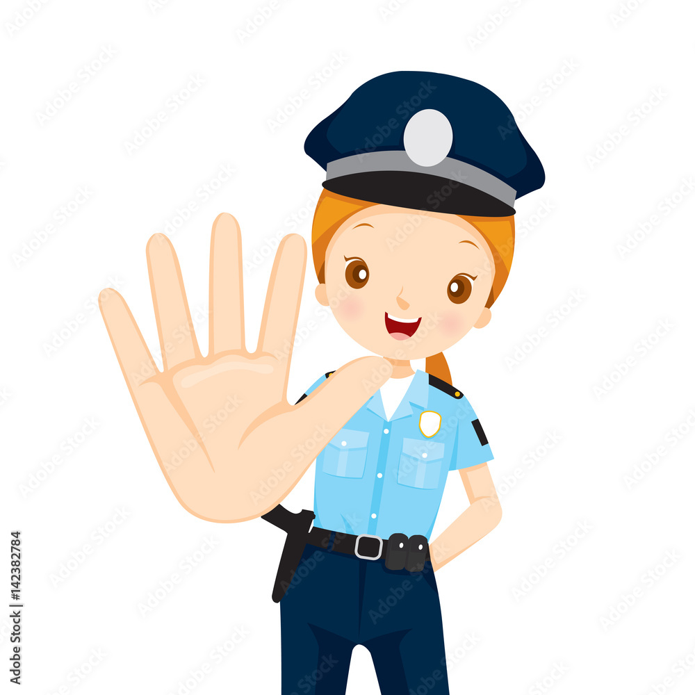 Policewoman Raise Hand To Stop, Events, Ad, Announcer, Voice, Profession, Patrol, Security, Duty Policewoman Raise Hand To Stop, Events, Ad, Announcer, Voice, Profession, Patrol, Security, Duty
