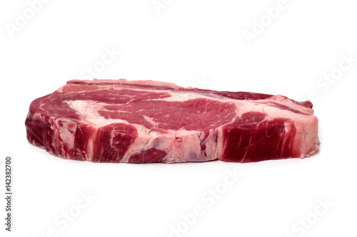 raw strip steak