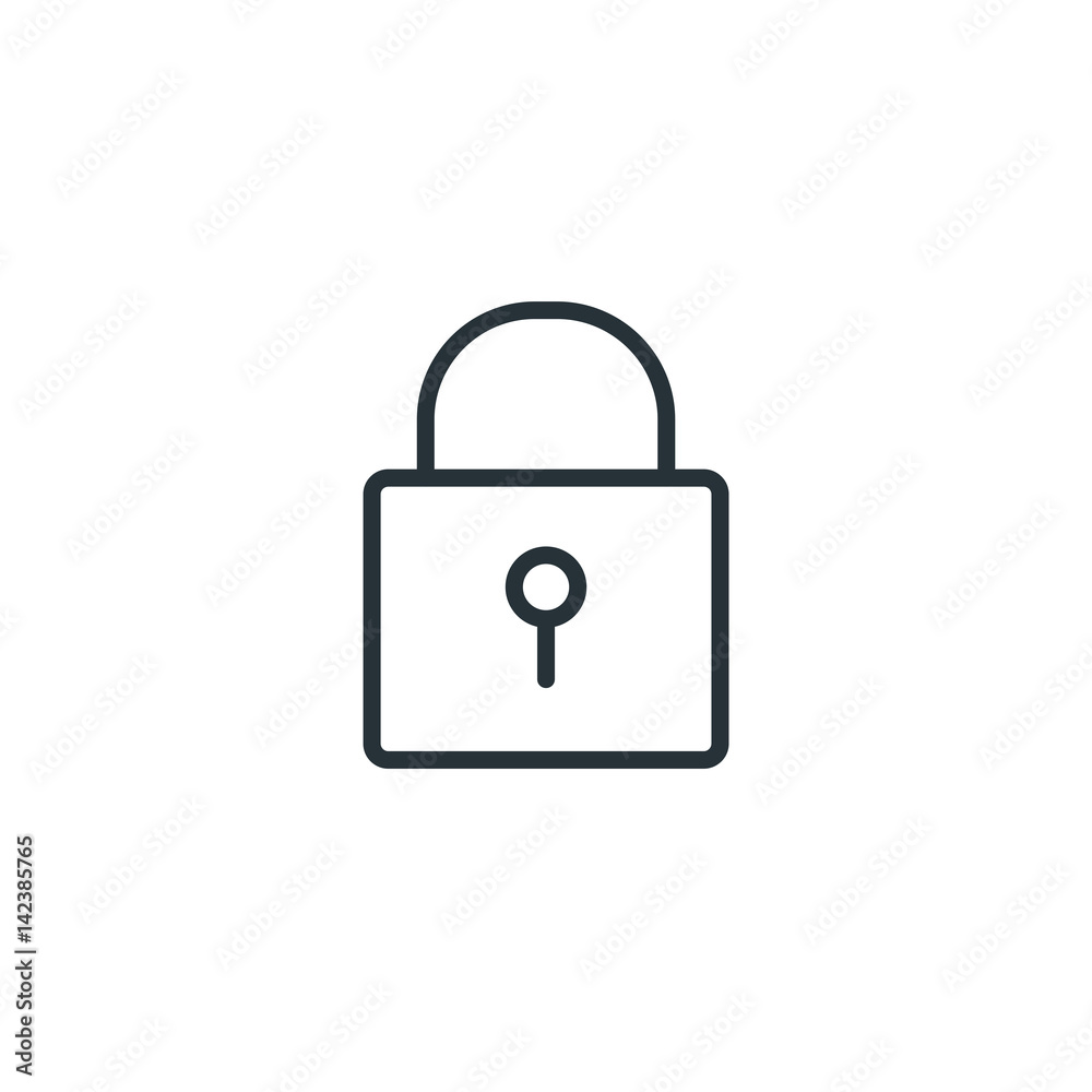 Lock vector icon Lock vector icon