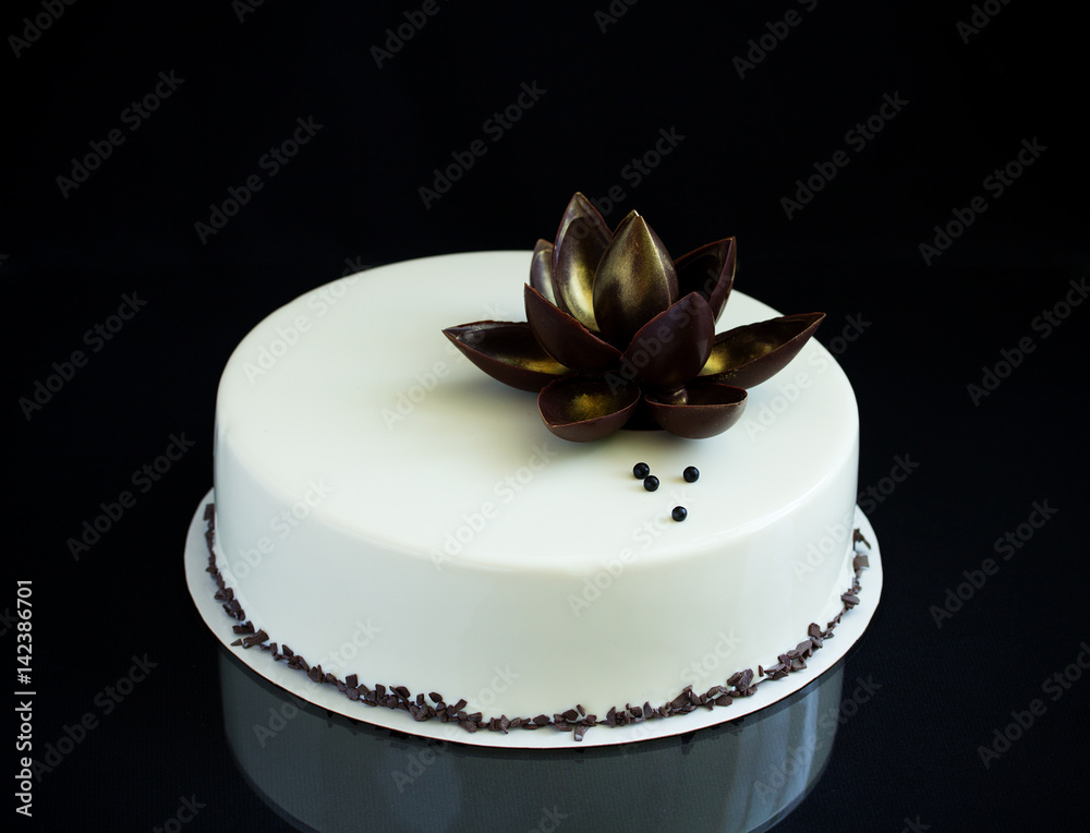 Modern mousse cake. Dessert French cuisine. Modern mousse cake. Dessert French cuisine.
