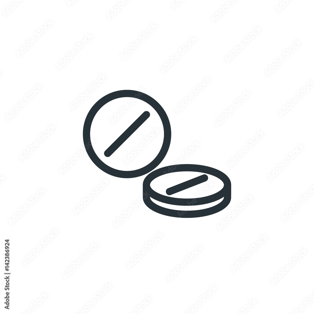 Pill vector icon Pill vector icon