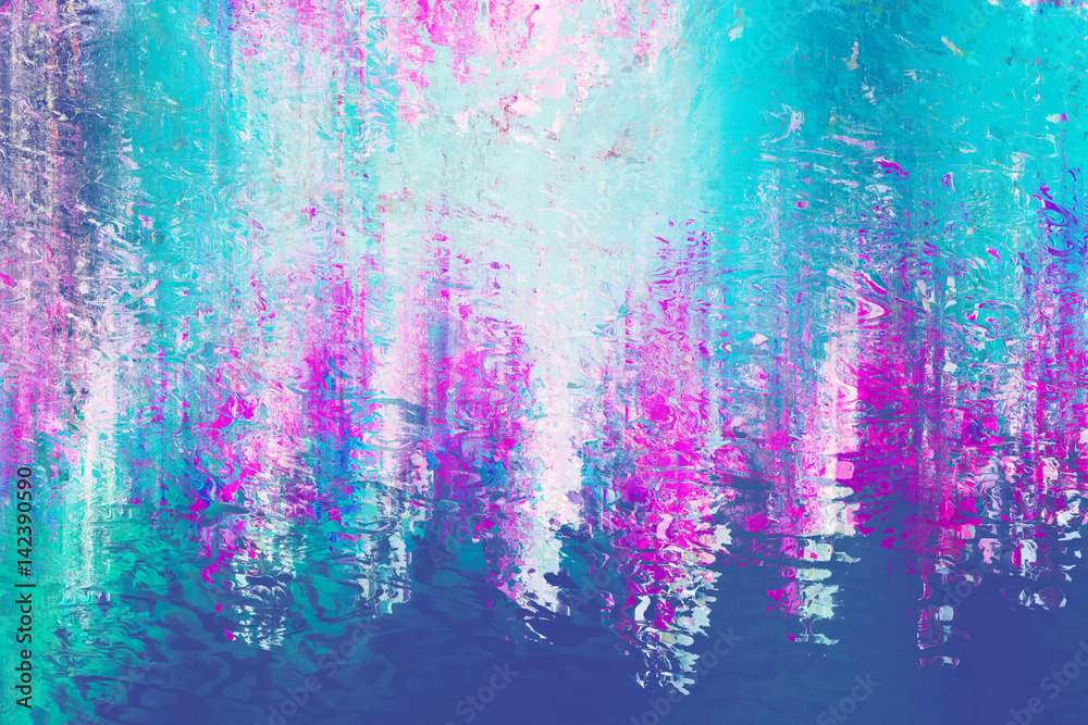Abstract cyan and pink background