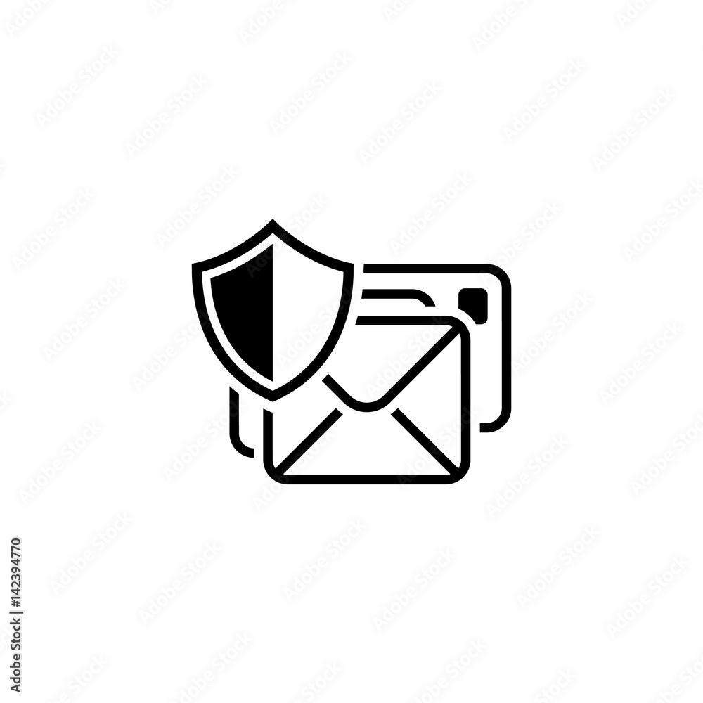 Private Security Icon. Flat Design. Private Security Icon. Flat Design.