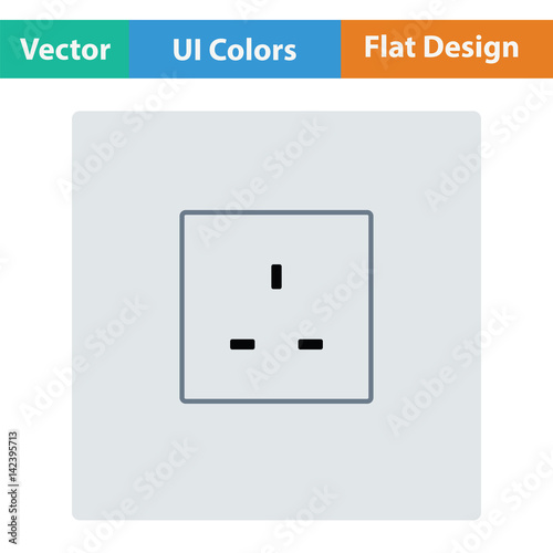 Great britain electrical socket icon