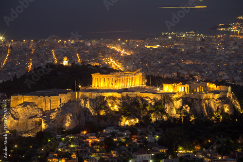 Acropolis by night, Athens, Greece