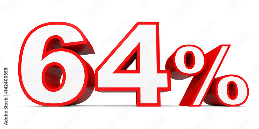 Sixty four percent off. Discount 64 %. Sixty four percent off. Discount 64 %.