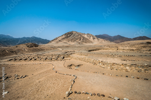 The archeological city of Caral, Peru