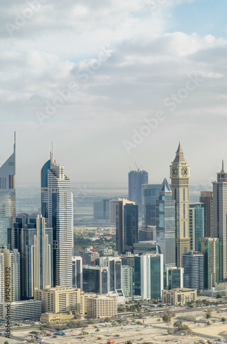 Aerial view of Dubai cityscape, UAE