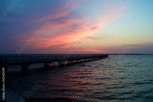Seaside Park Pier at Sunset © syncopatedphoto