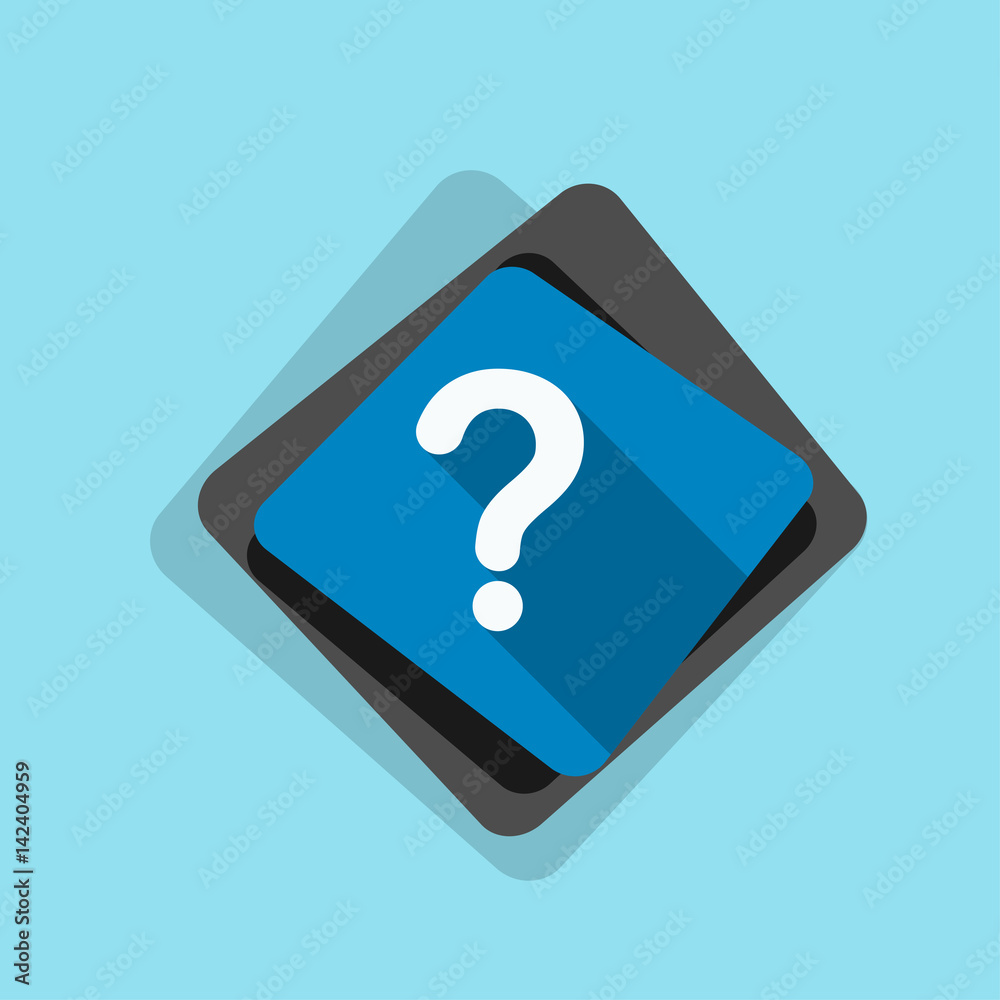 Help Question buton illustration