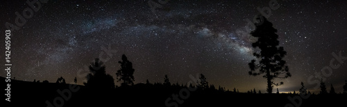 The Milky Way arcs over Tenerife