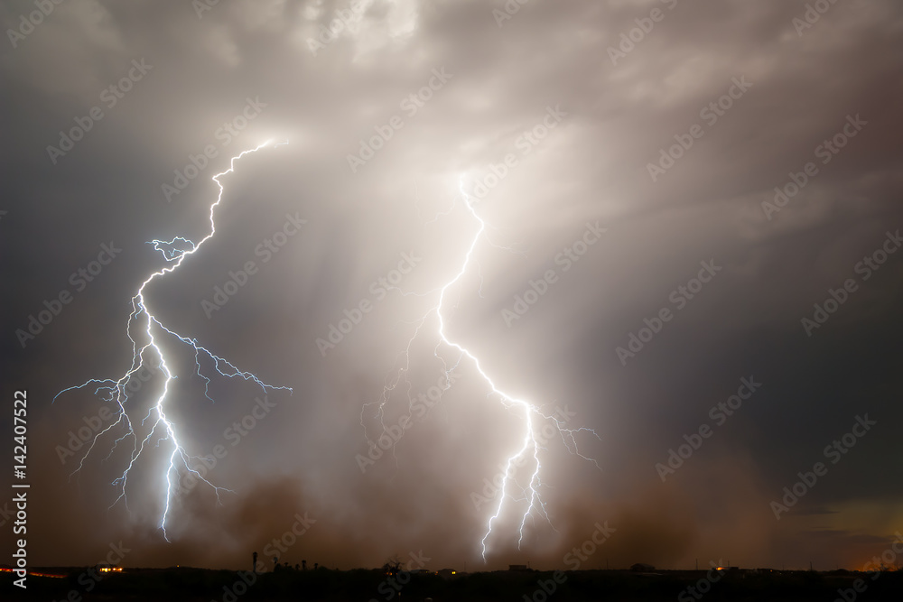Naklejka premium Birth of a Haboob Storm in Arizona