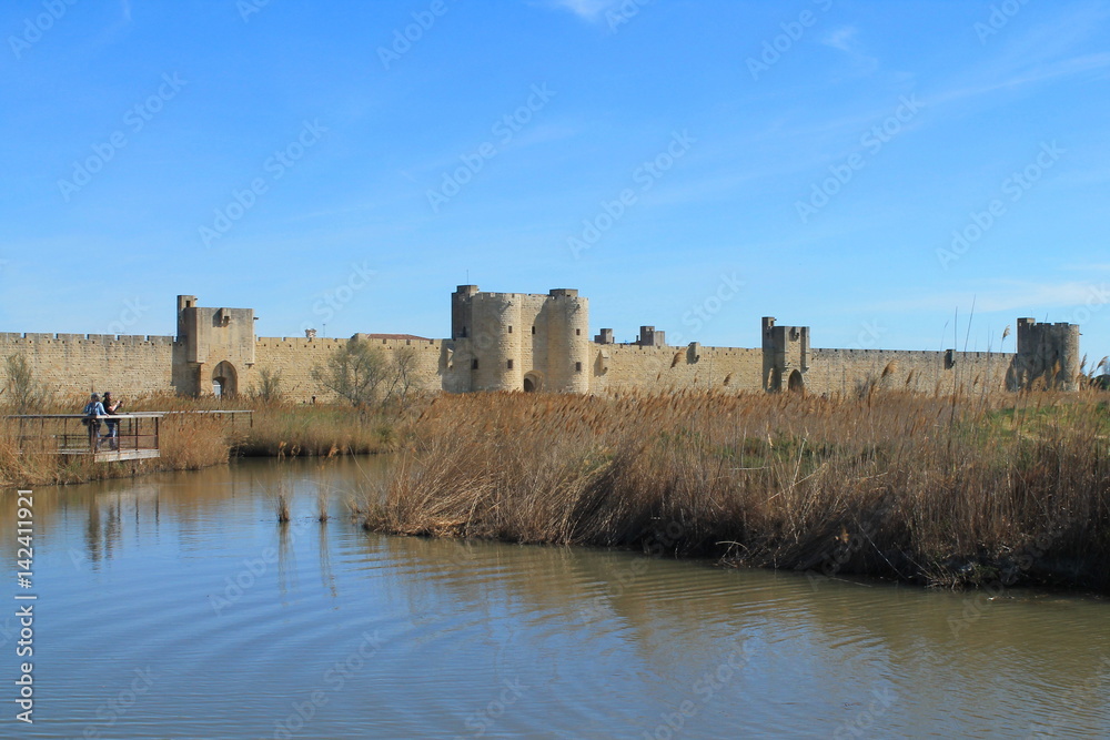 Cité médiévale d'Aigues Mortes en Camargue, France