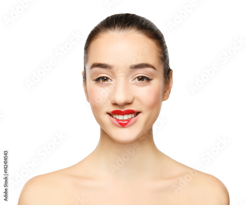 Portrait of beautiful young...
