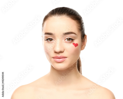 Beautiful young woman with ...