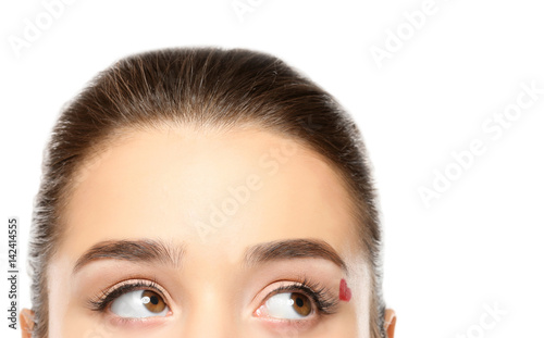 Beautiful young woman with ...