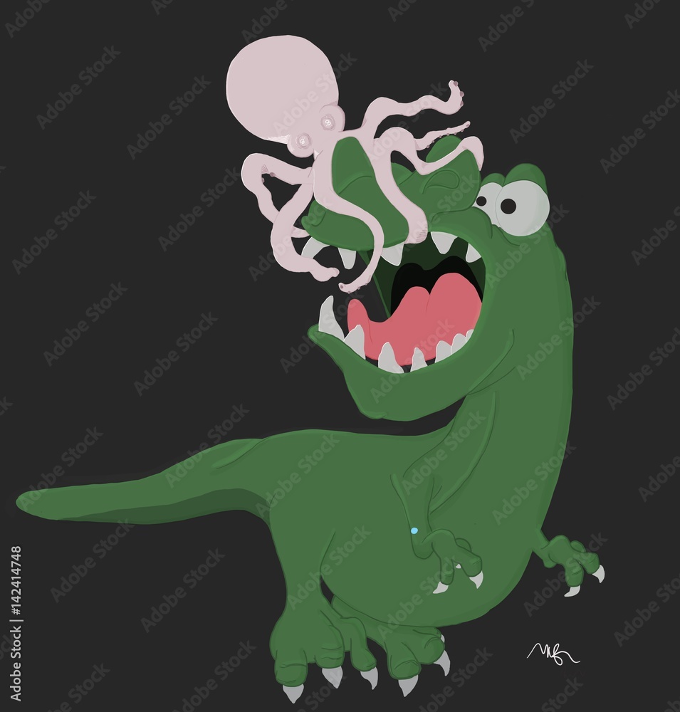 Fototapeta premium OctoDino