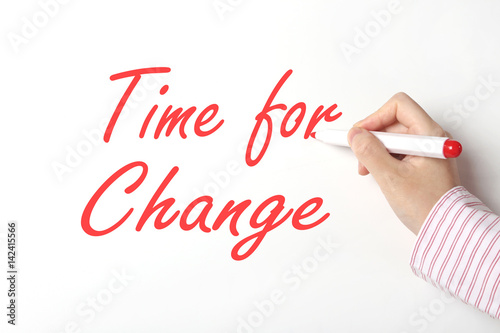Time for change concept