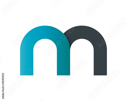 Initial Letter NN Rounded Lowercase Logo