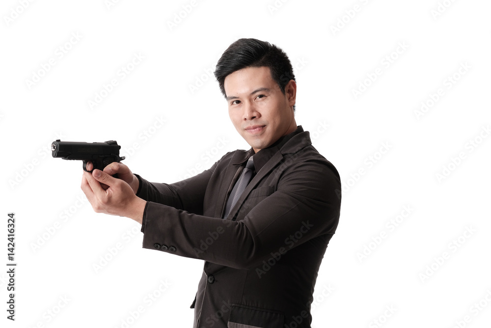 Killer with gun Killer with gun