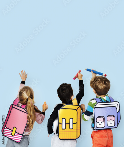 Classmates Friends Bag School Education photo