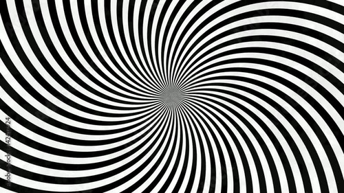 Wallpaper Mural Black and white spiral hypnotic abstract background. Torontodigital.ca
