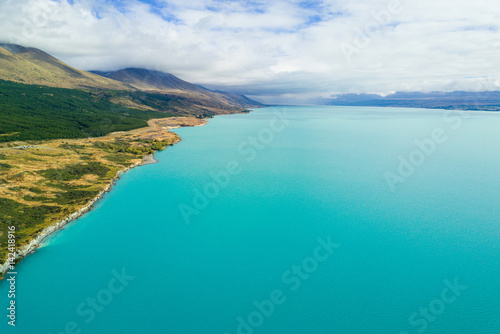 Aerial Lake Pukaki, NewZealand © superjoseph