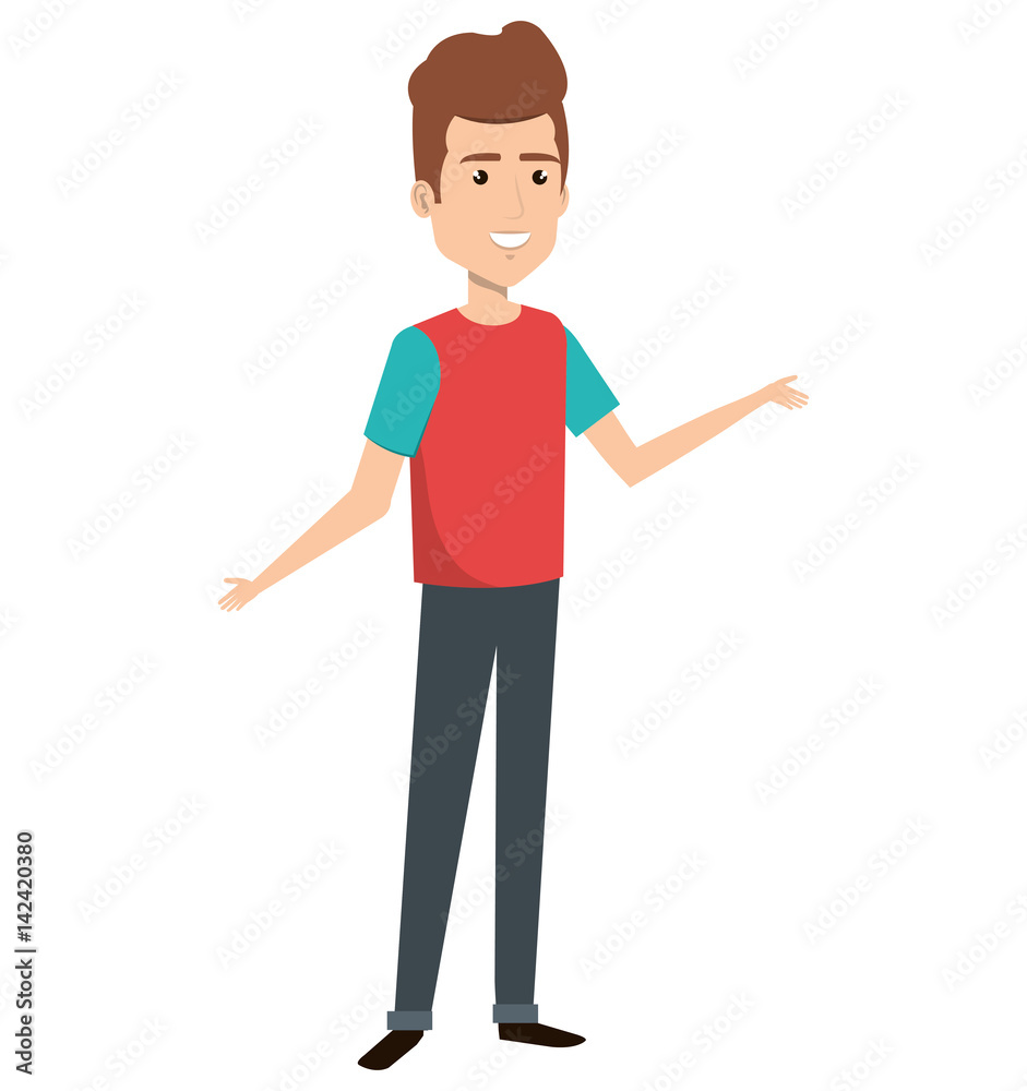 young man avatar character young man avatar character