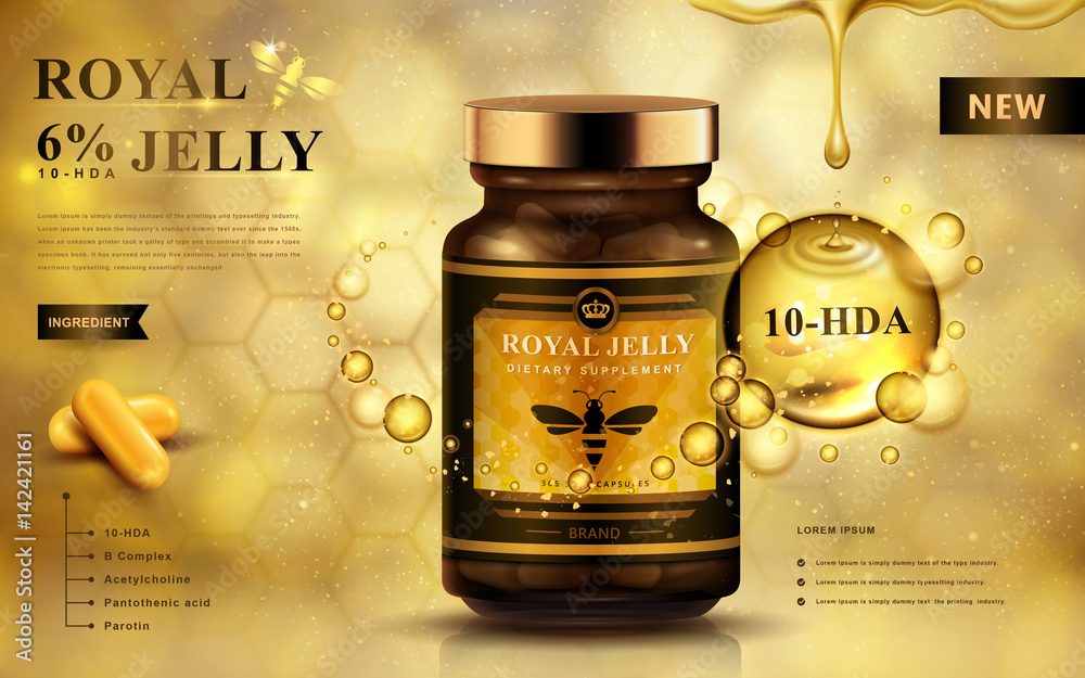 Fotografia royal jelly ad