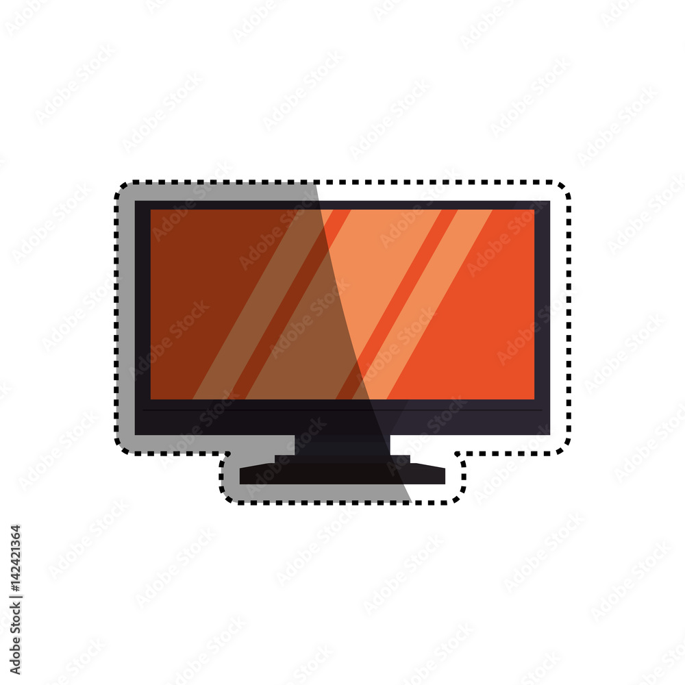 Modern tv technology icon vector illustration graphic design Modern tv technology icon vector illustration graphic design