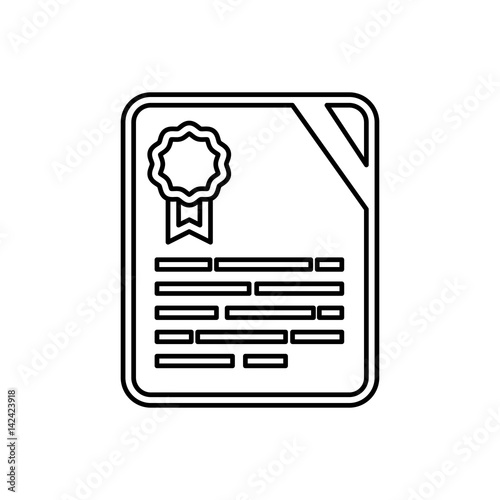 Financial report document icon vector illustration graphic design