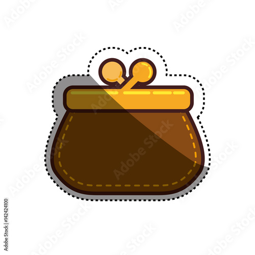 Pocketbook purse isolated icon vector illustration graphic design