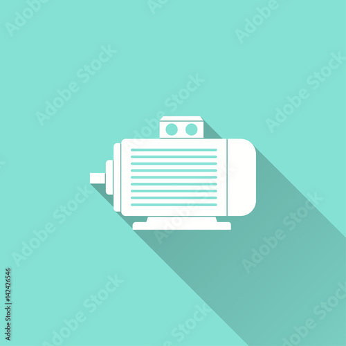 Electric motor - vector icon.