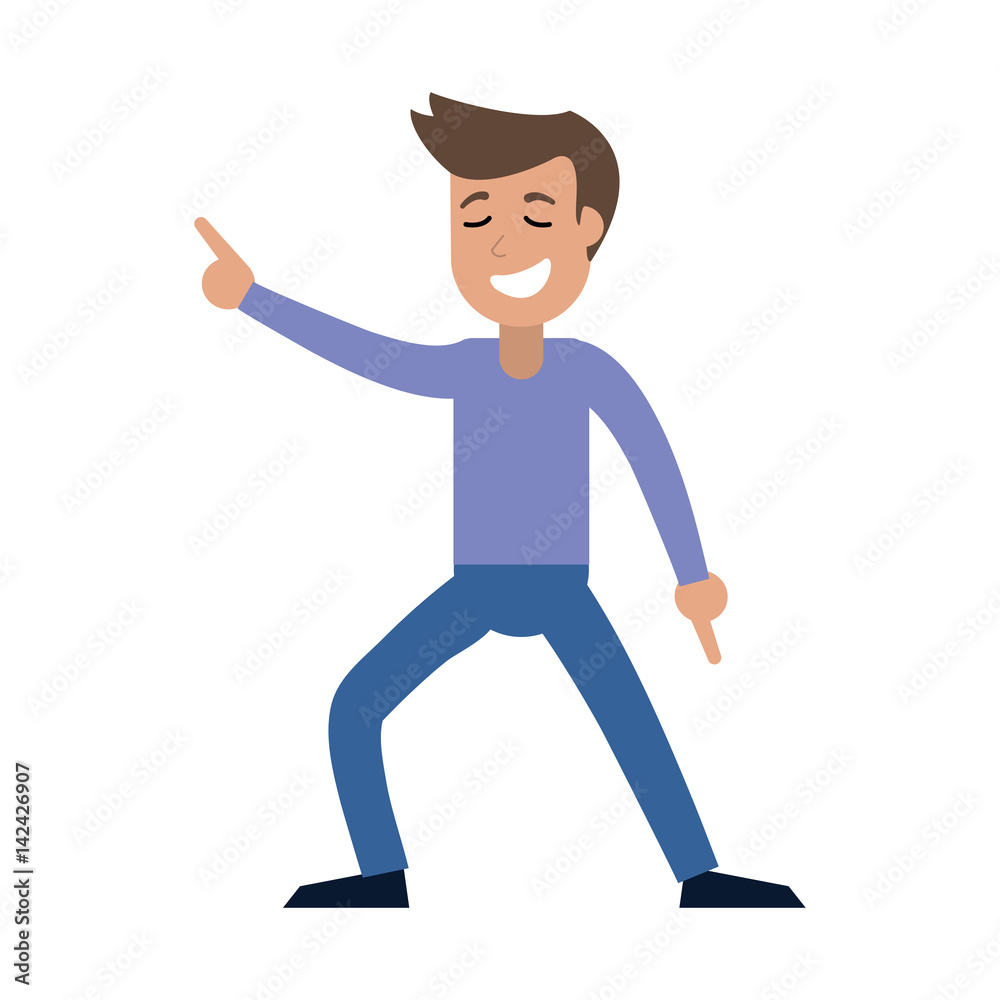 man dancing party celebration vector illustration eps 10 man dancing party celebration vector illustration eps 10