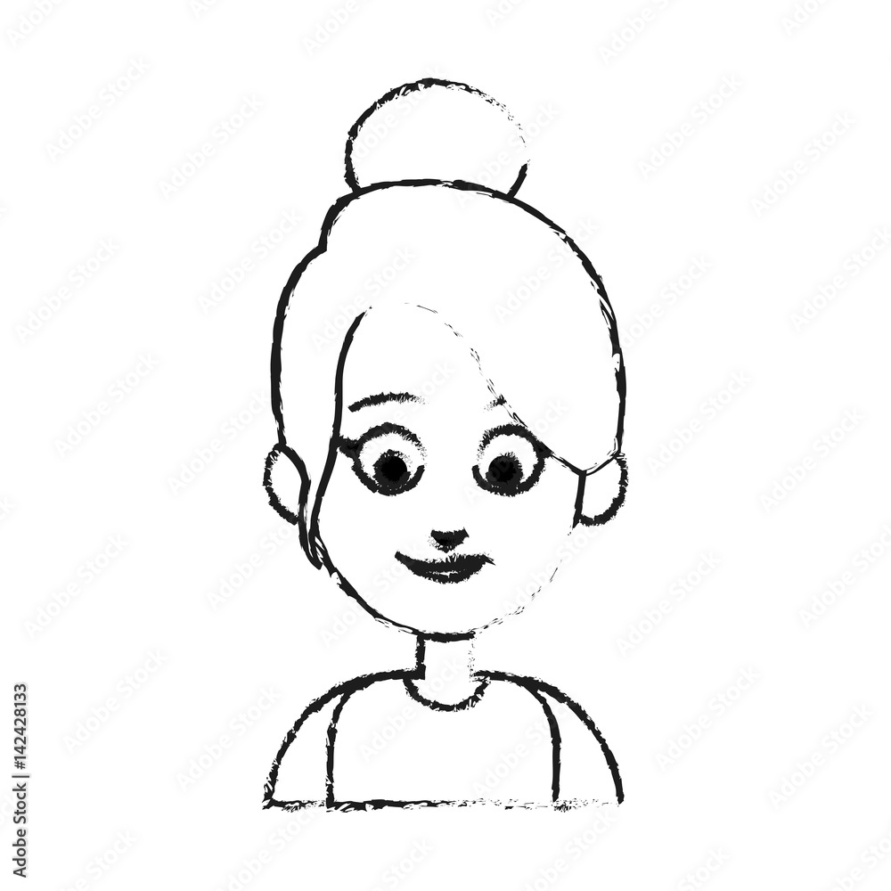 face of happy pretty woman icon image vector illustration design face of happy pretty woman icon image vector illustration design
