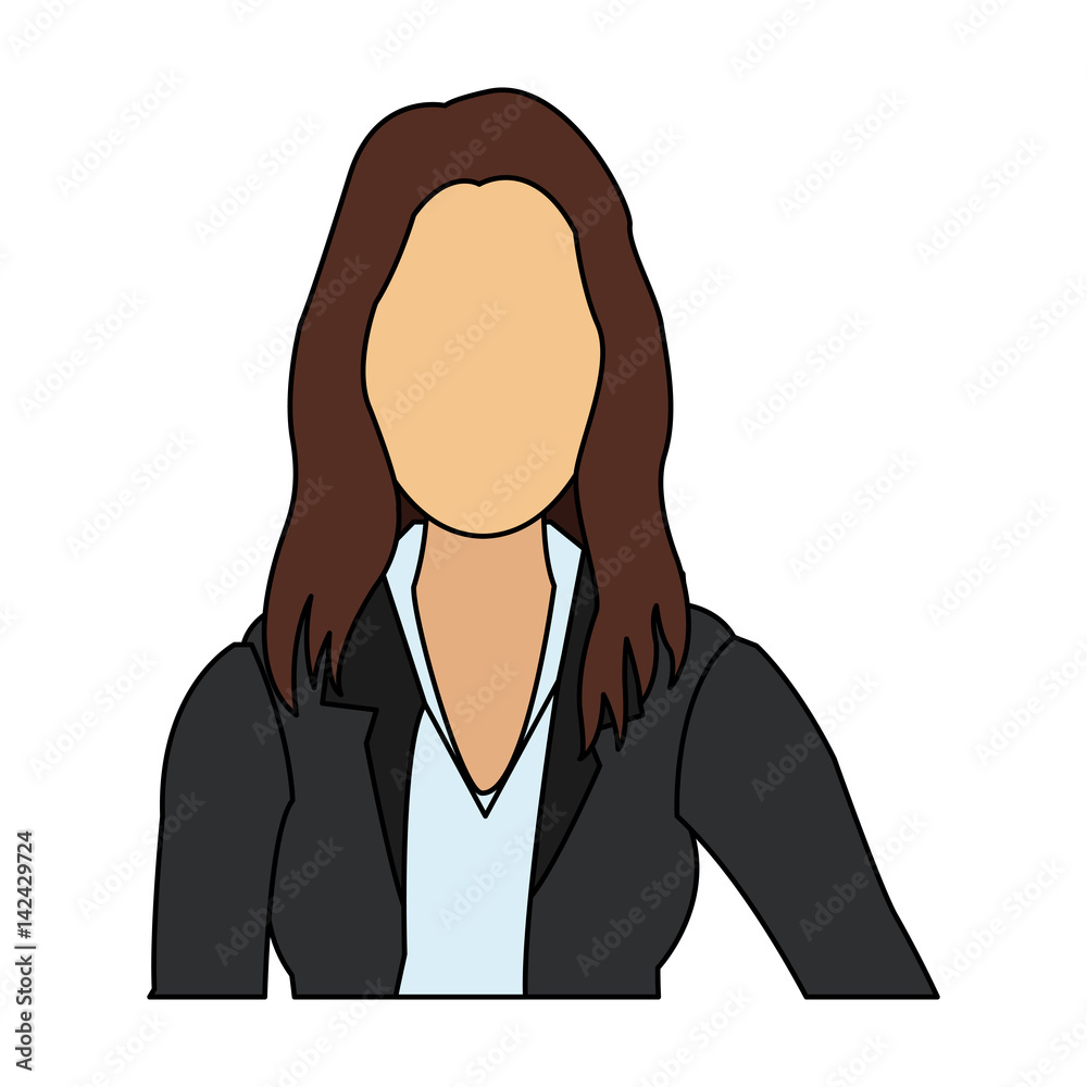 faceless business woman icon image vector illustration design faceless business woman icon image vector illustration design