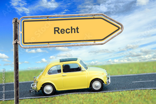 Schild 166 - Recht