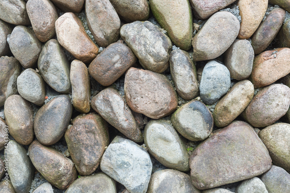 Full Frame Shot Of Pebble Wall in Lishui,Zhejiang province,China. Full Frame Shot Of Pebble Wall in Lishui,Zhejiang province,China.